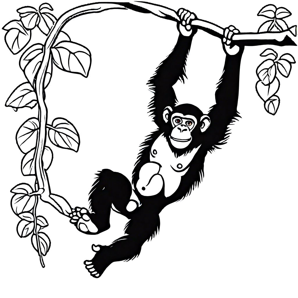 Swinging chimpanzee Lulu Pages