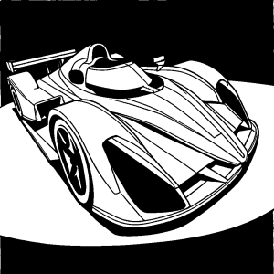 Speedy car coloring page for coloring enthusiasts coloring page