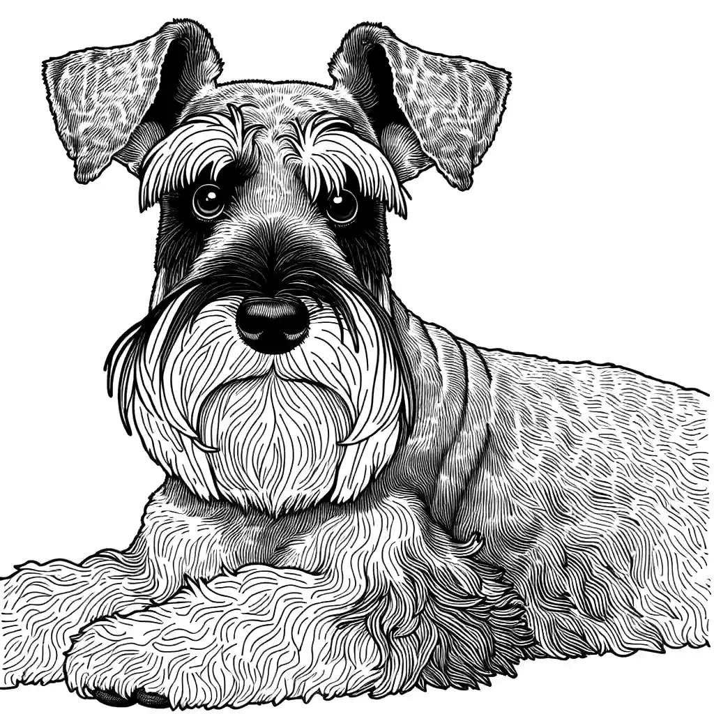 Schnauzer coloring page Lulu Pages