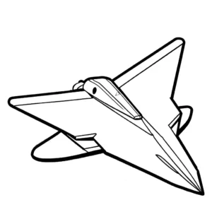 Paper airplane drawing coloring page for creative kids coloring page