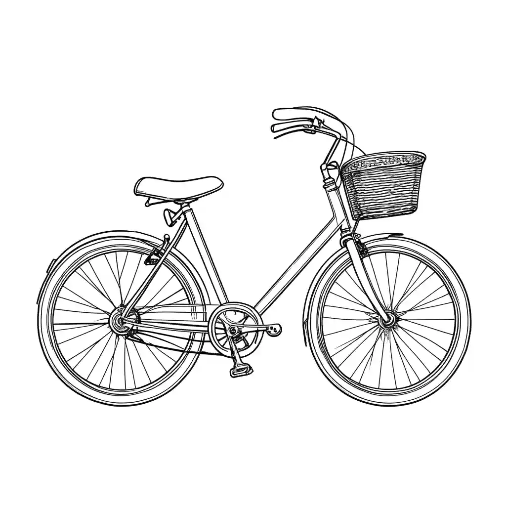 Bicycle coloring page Lulu Pages