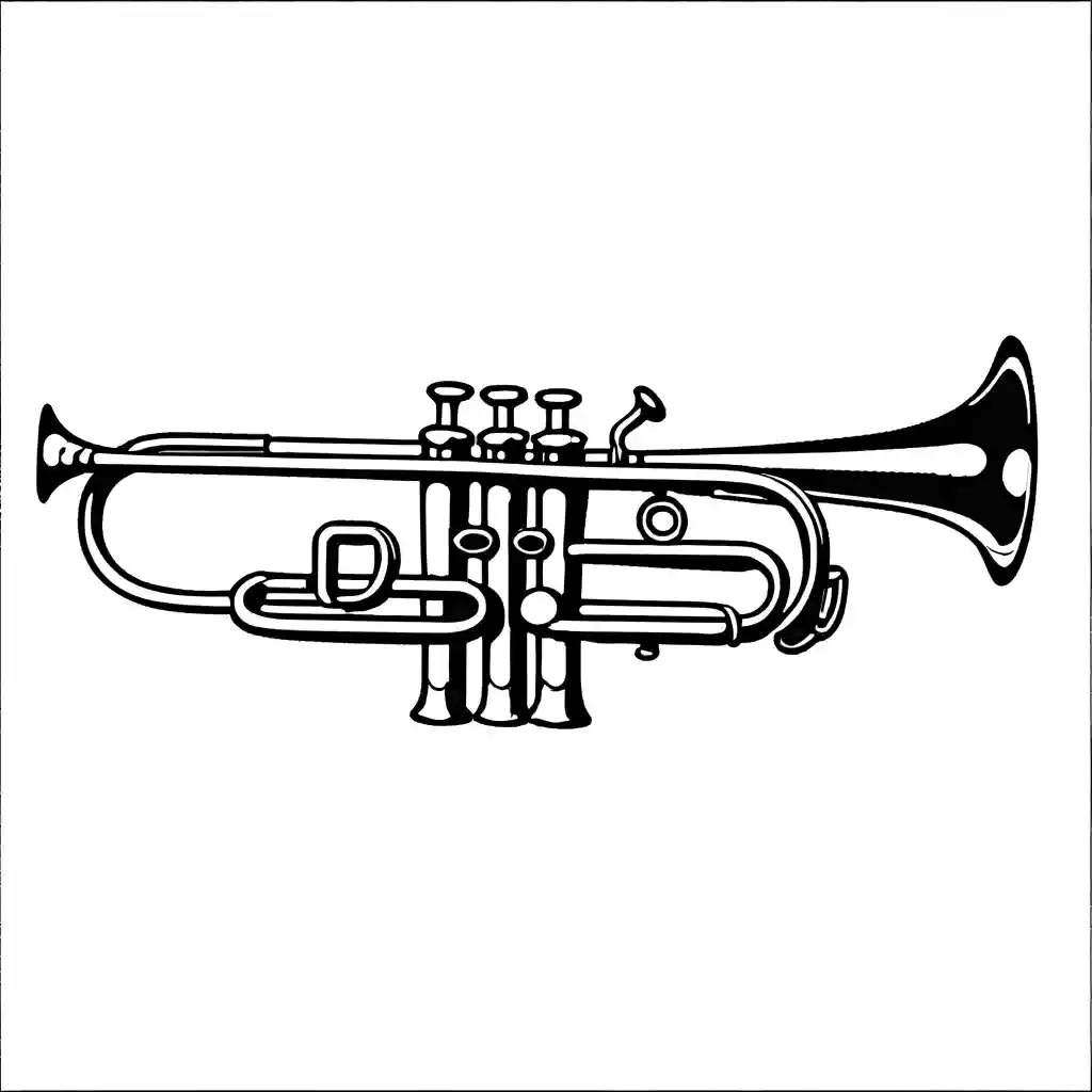 Bold trumpet coloring page Lulu Pages