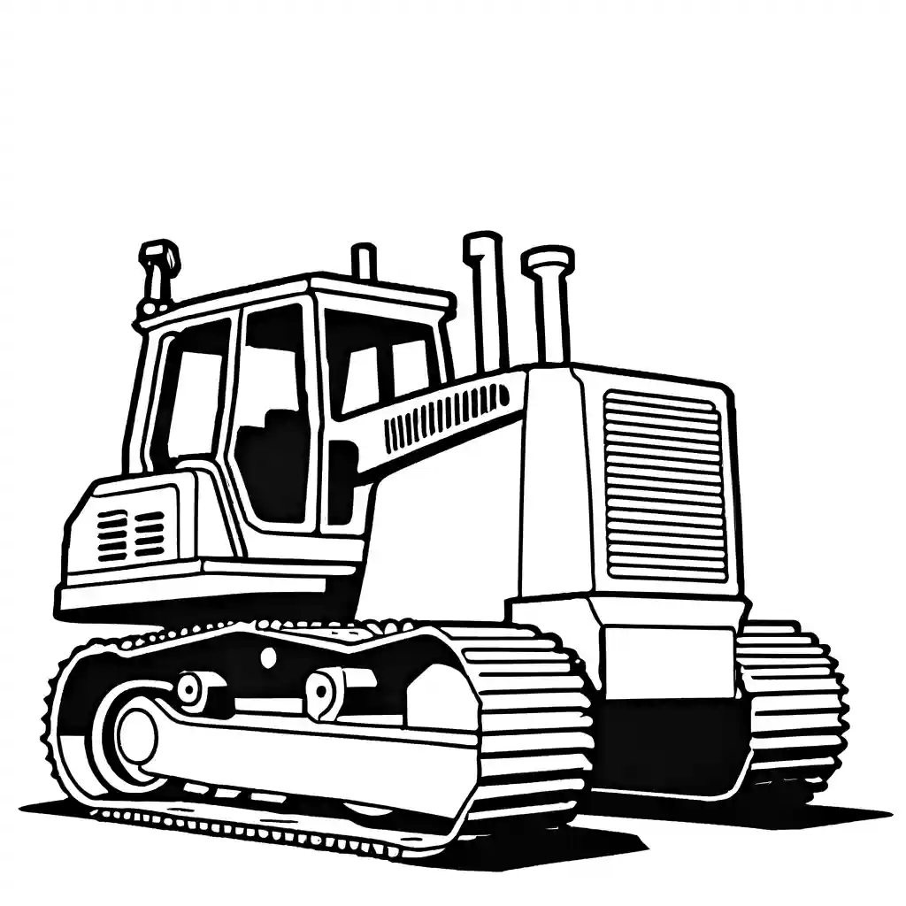 Construction site bulldozer coloring page Lulu Pages