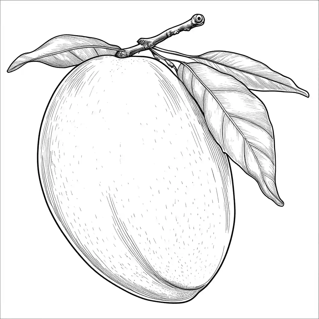 Mango coloring page Lulu Pages