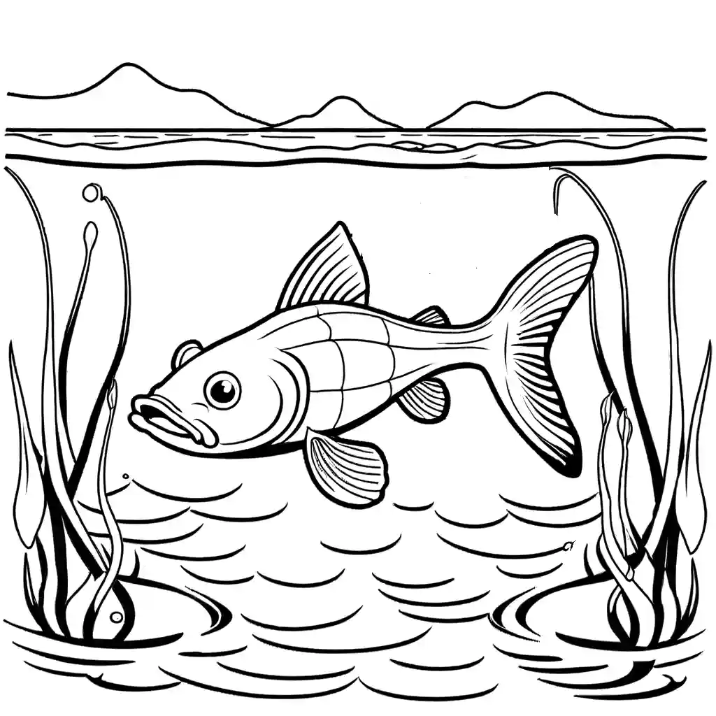 River catfish coloring page Lulu Pages
