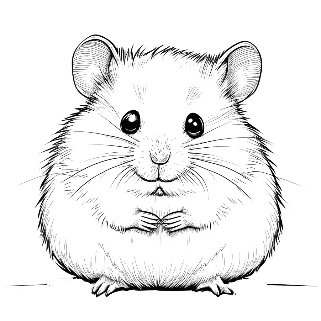 Hamster coloring page Lulu Pages