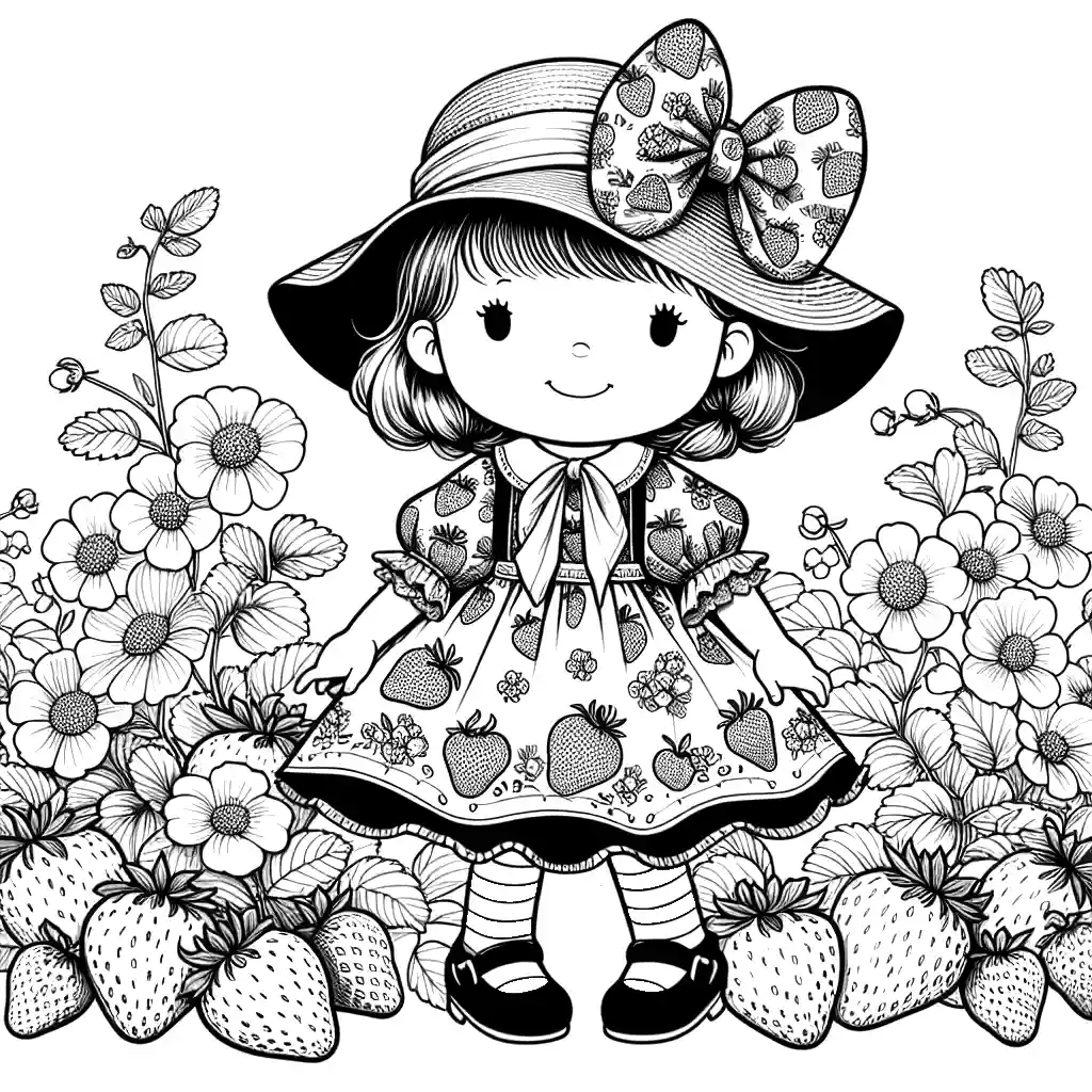 Strawberry shortcake coloring page Lulu Pages