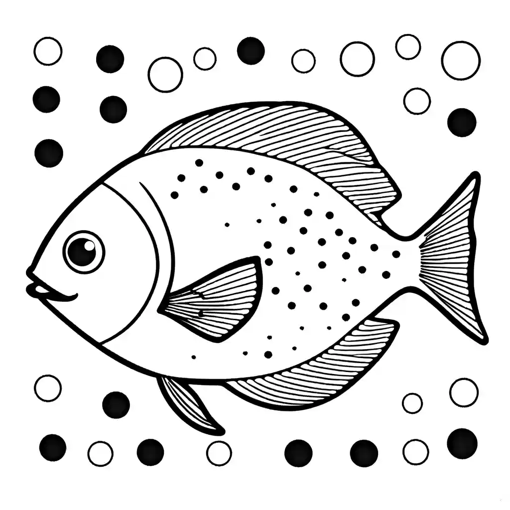 Simple fish coloring page for preschoolers Lulu Pages