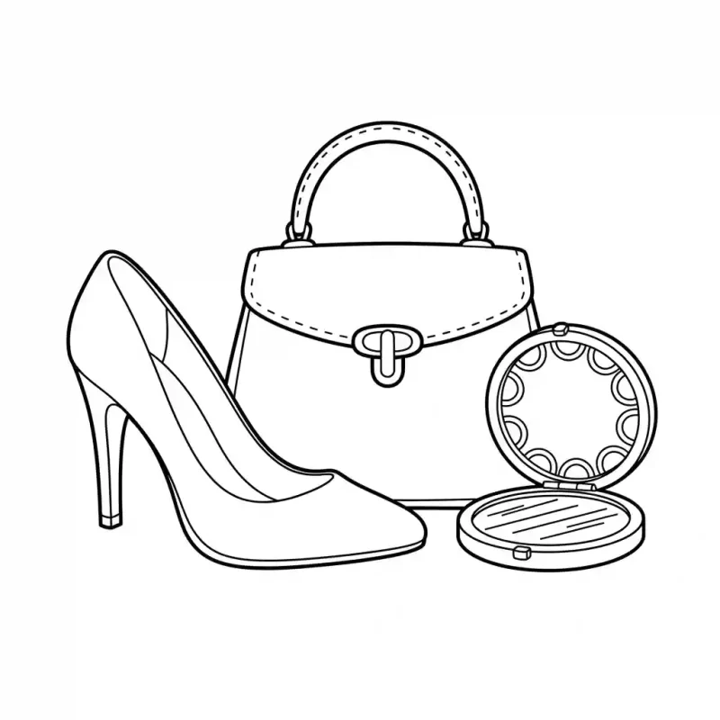 Barbie Accessories Fashion Coloring Sheet Lulu Pages