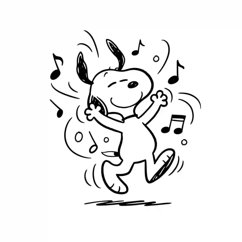 snoopy-happy-dance-coloring-outline-lulu-pages